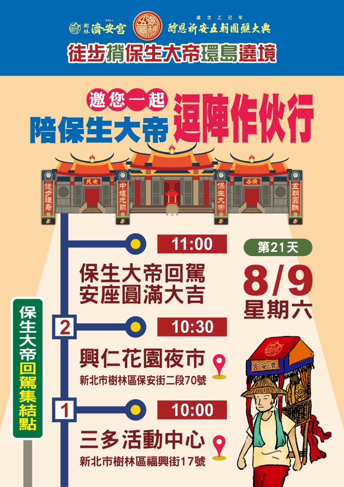 這週六保生大帝要回濟安宮啦